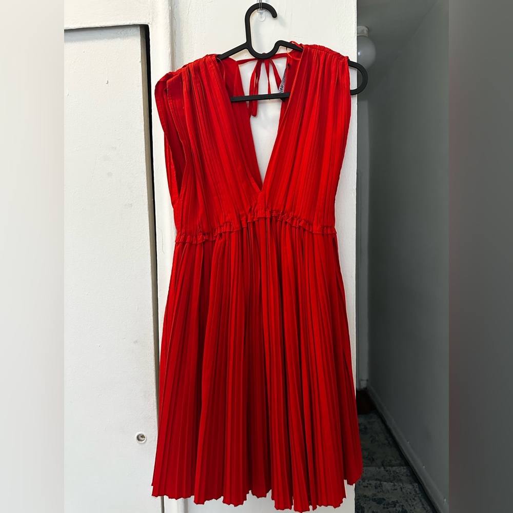 Zara red dress